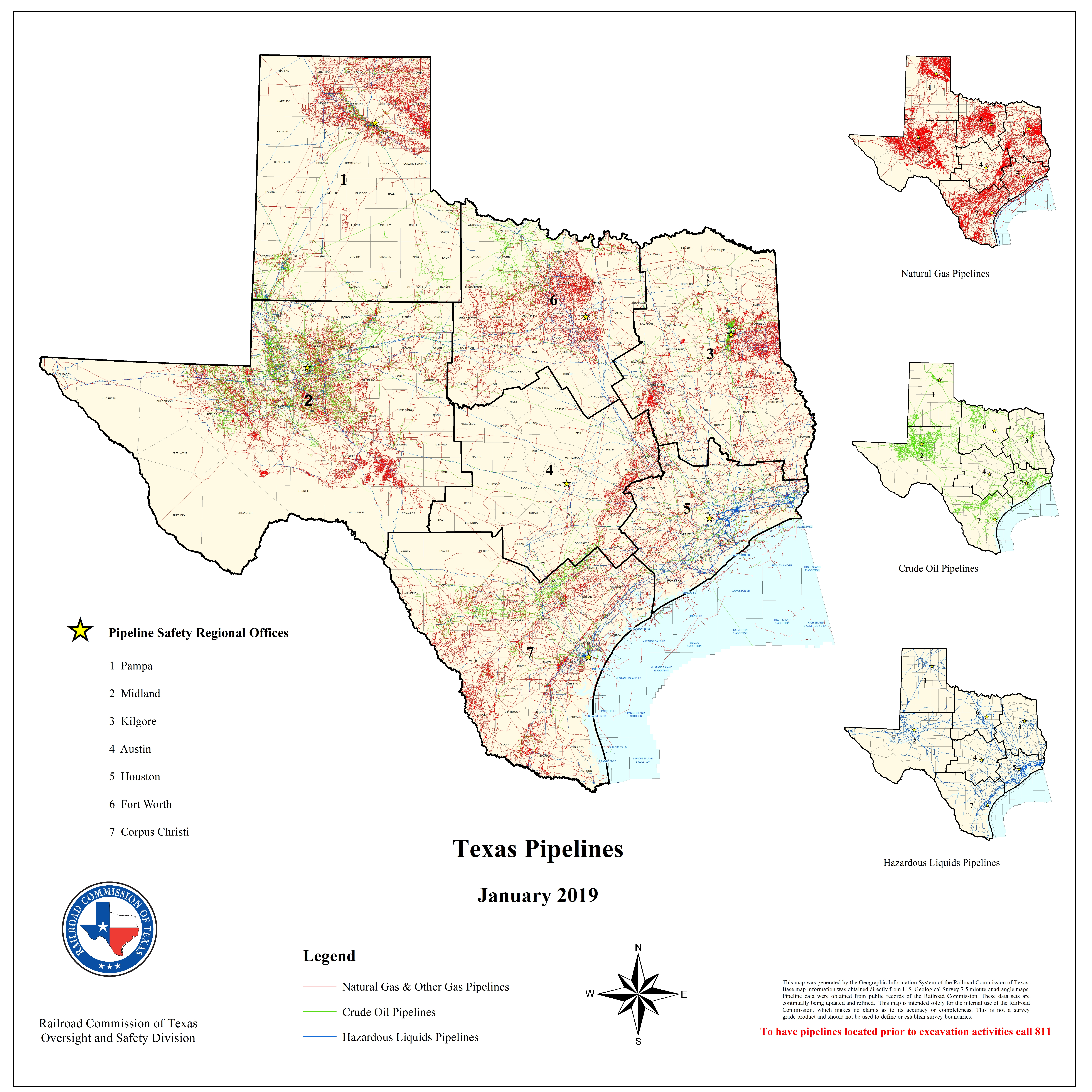 Texas Rrc - Special Map Products Available For Purchase - Pampa Texas Map