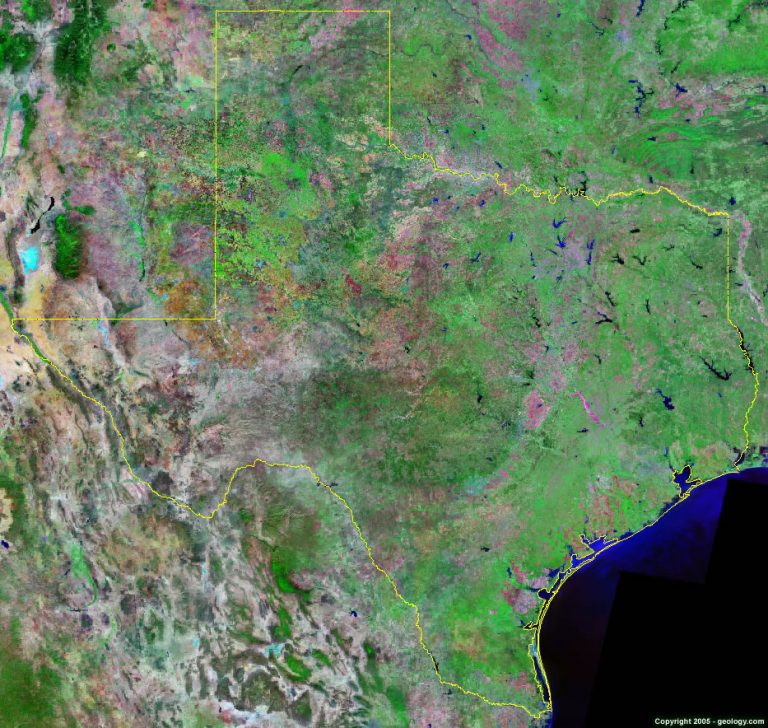 google satellite map of texas