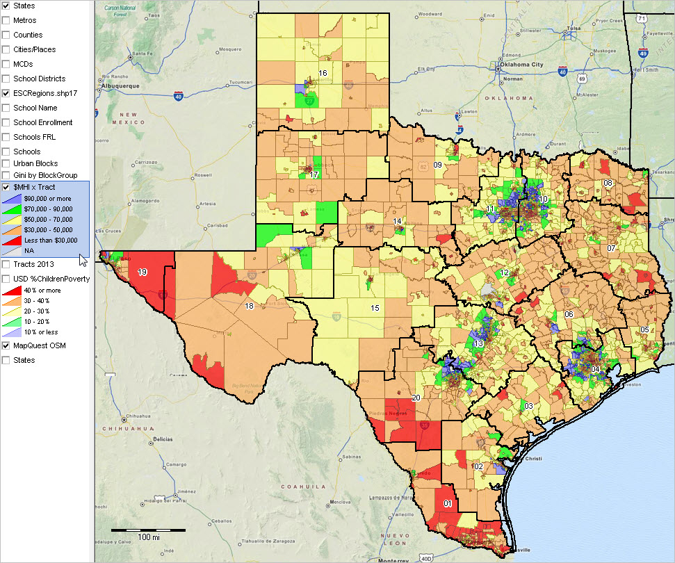 Texas School Districts 2010 2015 Largest Fast Growth - Texas School District Map