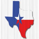 Texas Star Shower Curtain, Outline Of The Texas Map American   Texas Map Shower Curtain