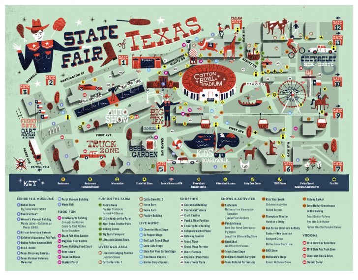 Texas State Fair Parking Map