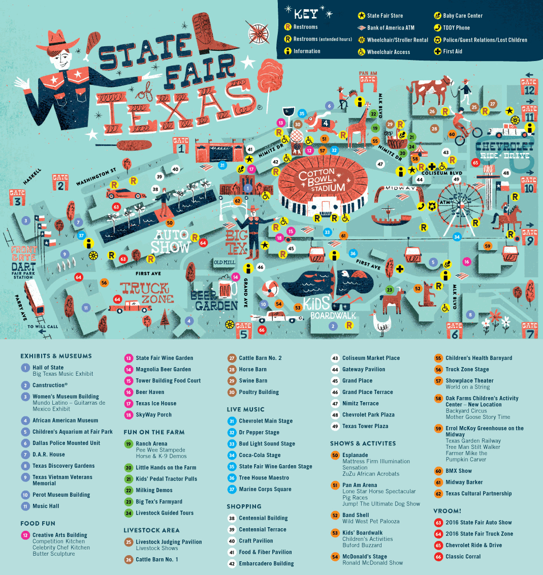 Texas State Fair Parking Map | Www.topsimages - Texas State Fair Parking Map