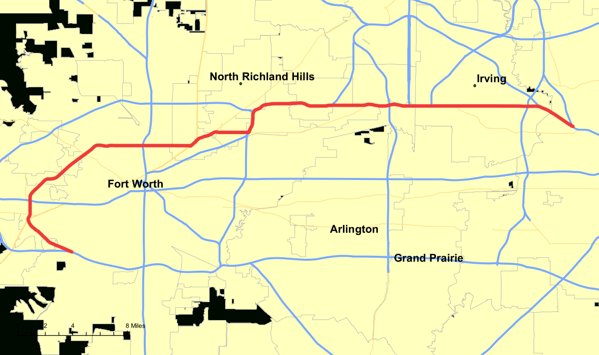 Texas State Highway 183 - Wikipedia - Texas Highway 183 Map