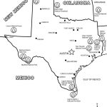Texas State Map Coloring Page | Free Printable Coloring Pages   Texas Map Print
