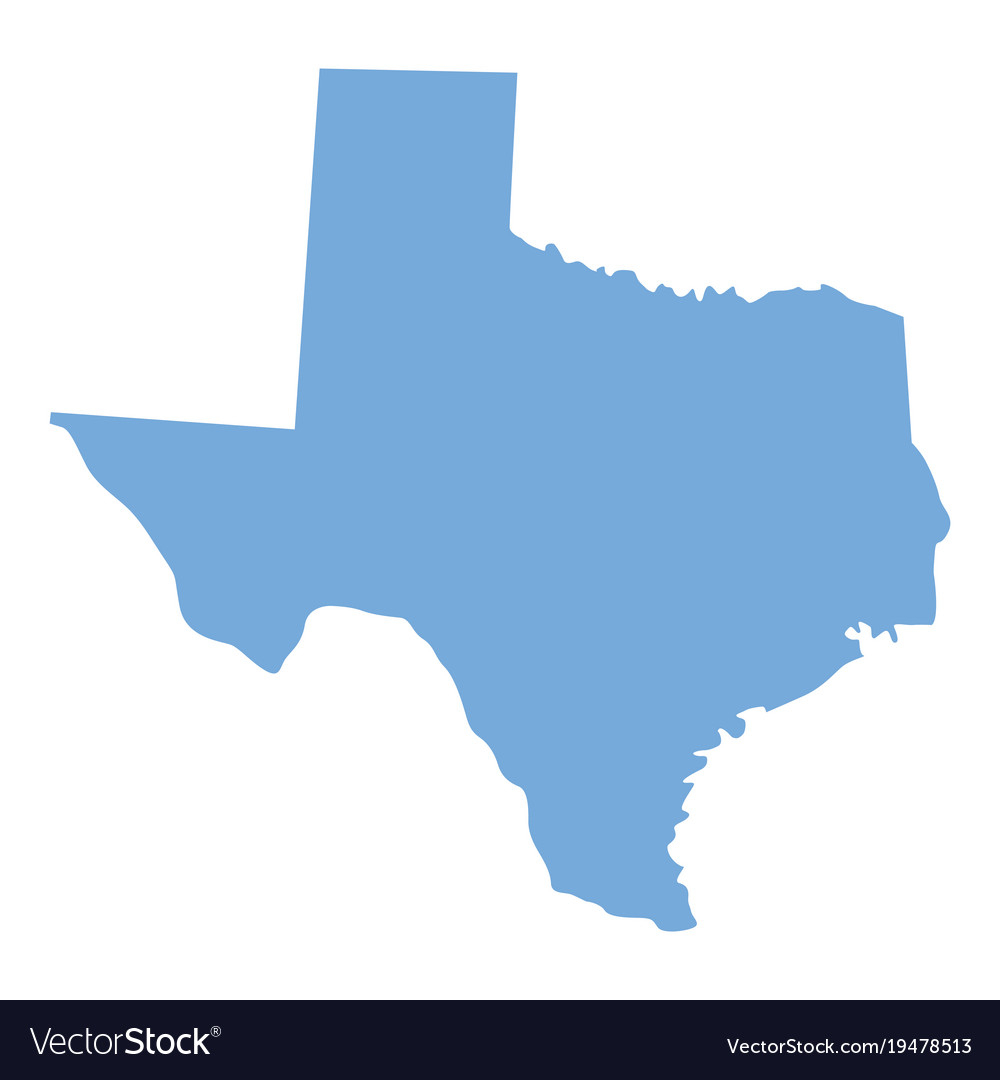 Texas State Map Royalty Free Vector Image - Vectorstock - Free Texas State Map