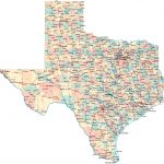 Texas State Map With Cities And Towns And Travel Information   Free Texas State Map