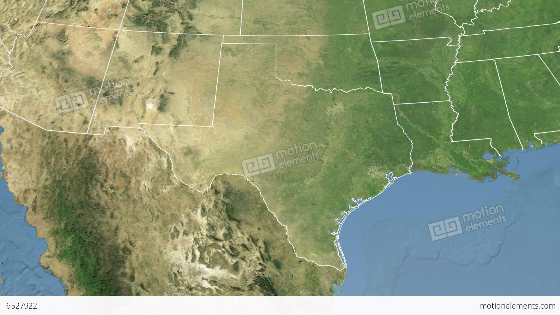 Texas State (Usa) Extruded. Satellite Map Stock Animation | 6527922 - Satellite Map Of Texas