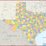 Texas Wall Map   Political   Texas Wall Map
