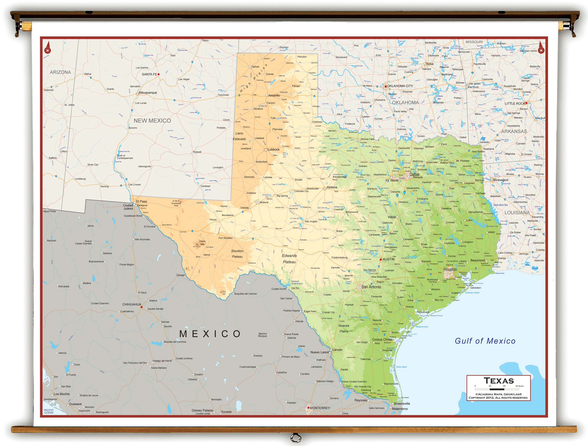 Texas Wall Maps | Business Ideas 2013 - Texas Wall Map