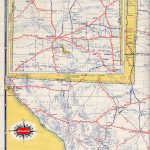 Texasfreeway > Statewide > Historic Information > Old Road Maps   Texas Panhandle Road Map