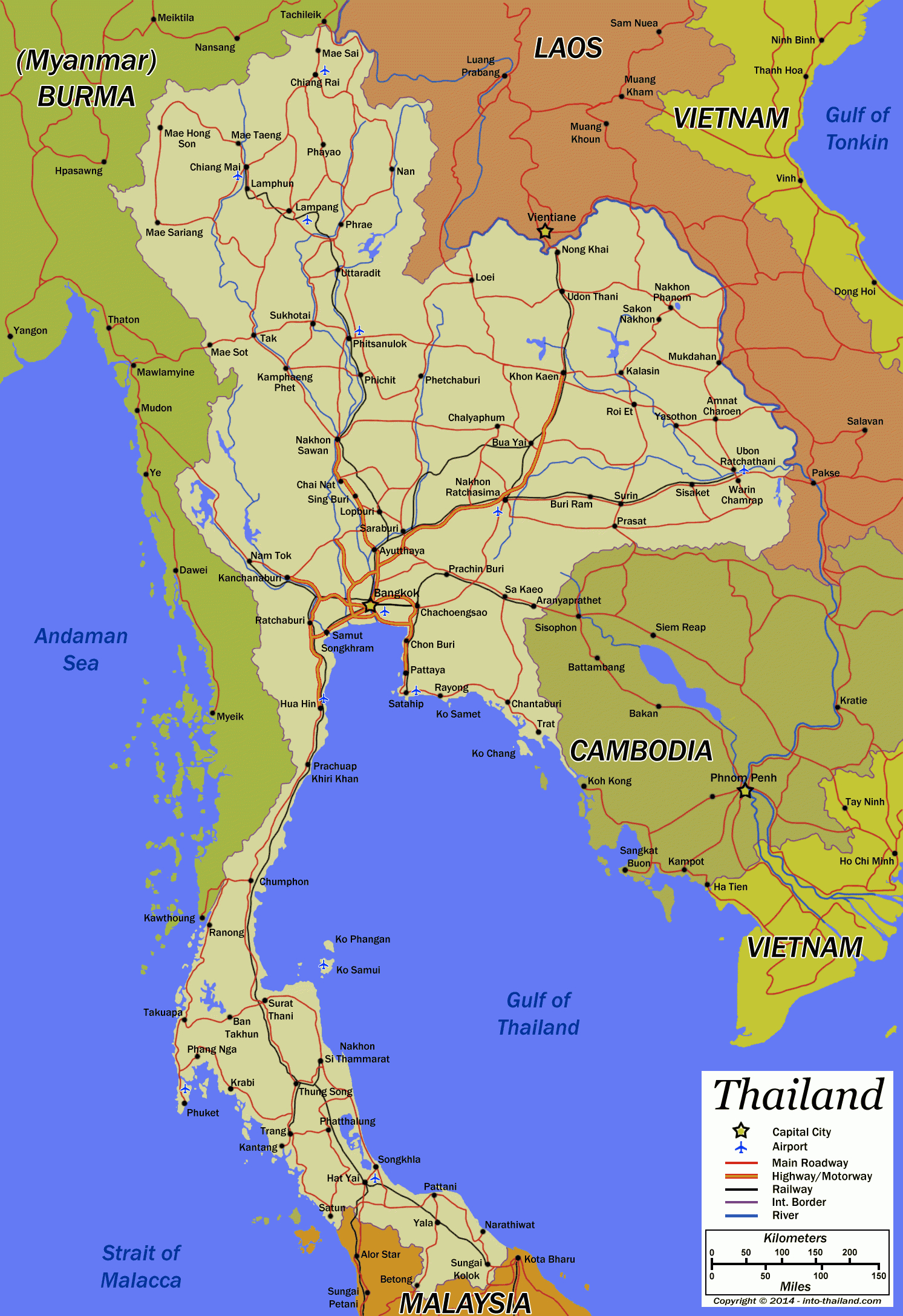 Thailand Roads Map - Google Search | Road Map | Pinterest | Map - Seaside Florida Google Maps