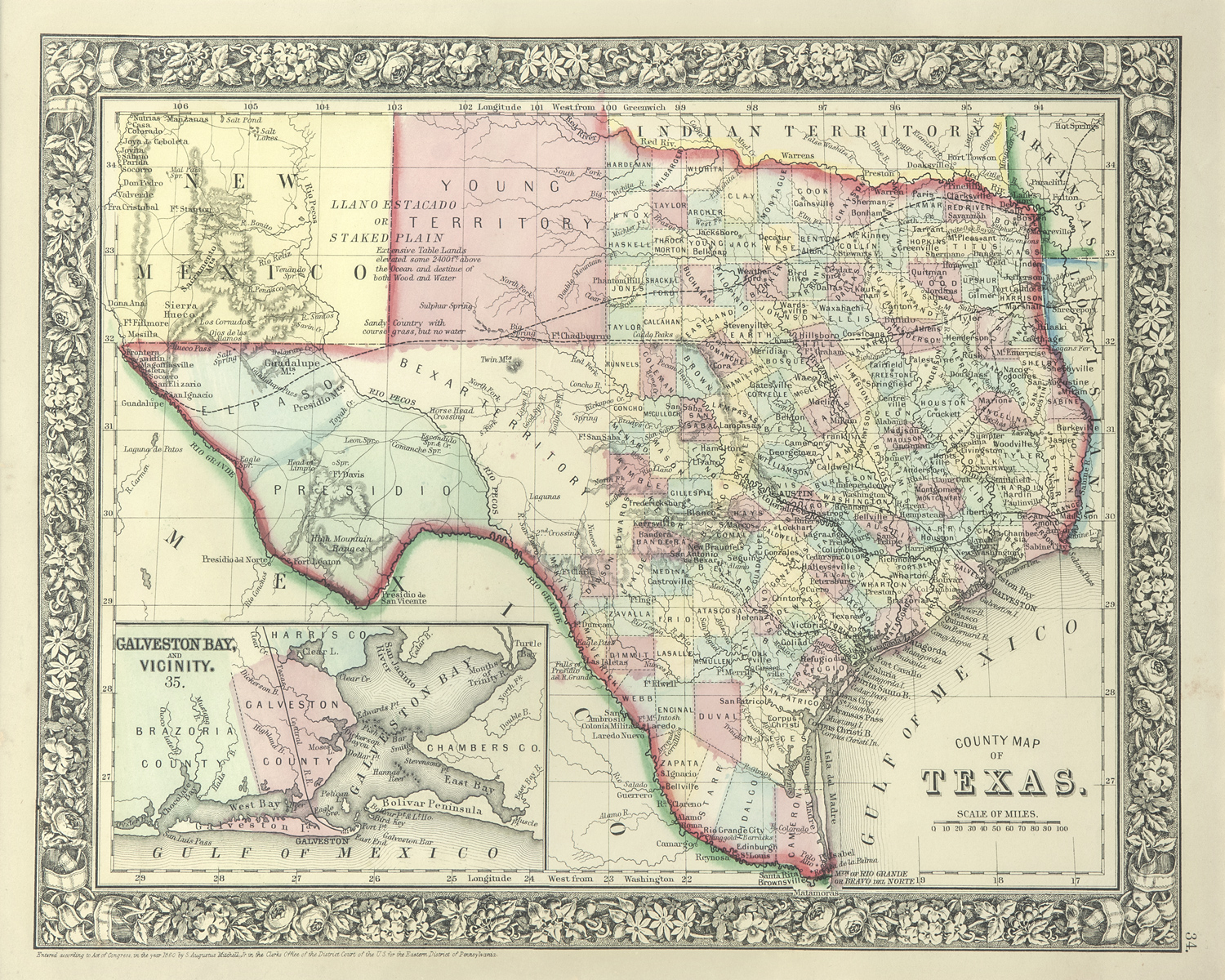 The Antiquarium - Antique Print &amp;amp; Map Gallery - Texas Maps - Texas Maps For Sale