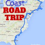 The Best Ever East Coast Road Trip Itinerary | Road Trip Ideas   Florida Road Trip Trip Planner Map