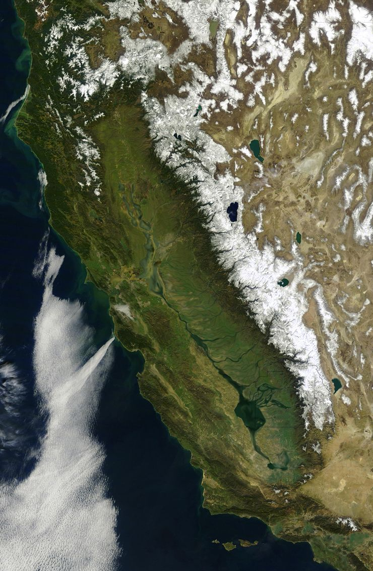 The First Satellite Map Of California (1851) | Accent Ideas - Satellite Map Of California