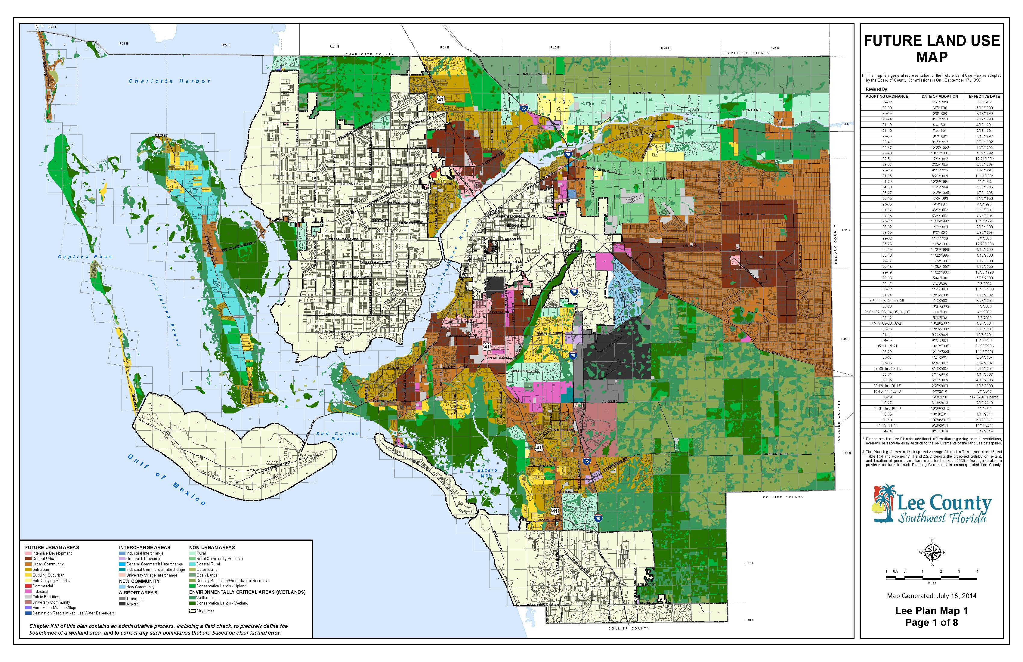 The Future Land Use Map - Florida Wetlands Map