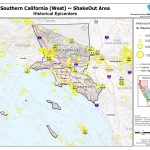 The Great California Shakeout   Southern California Coast Area   Southern California Earthquake Map