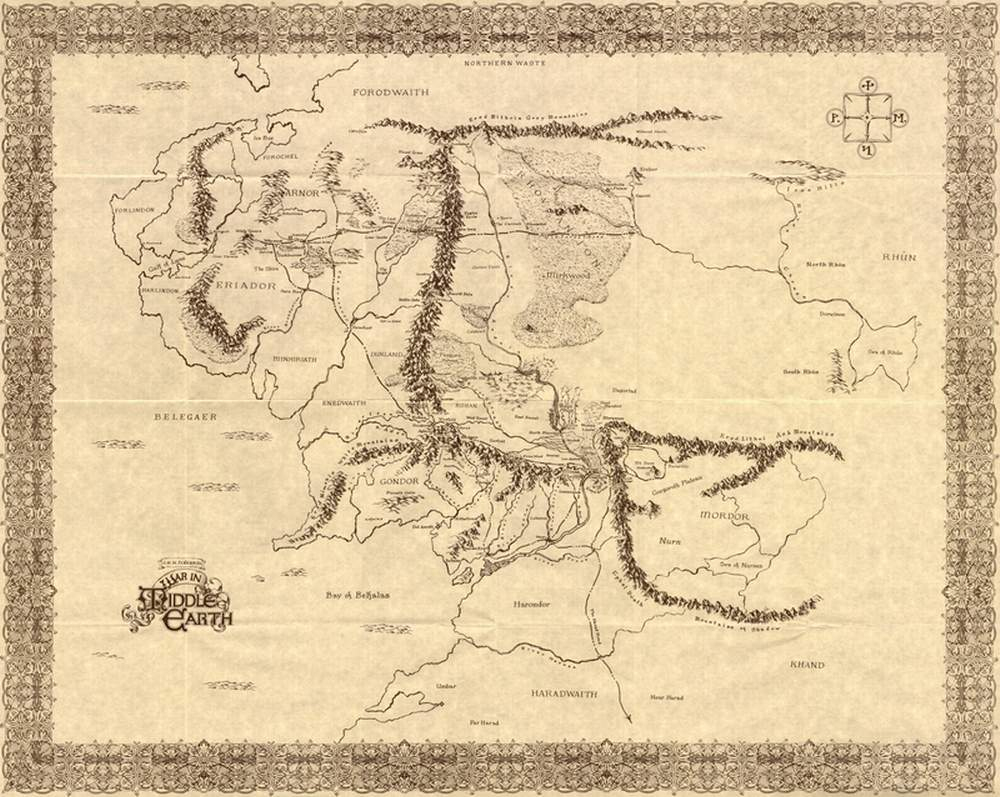 The Lord Of The Rings Maps - Printable Map Of Middle Earth