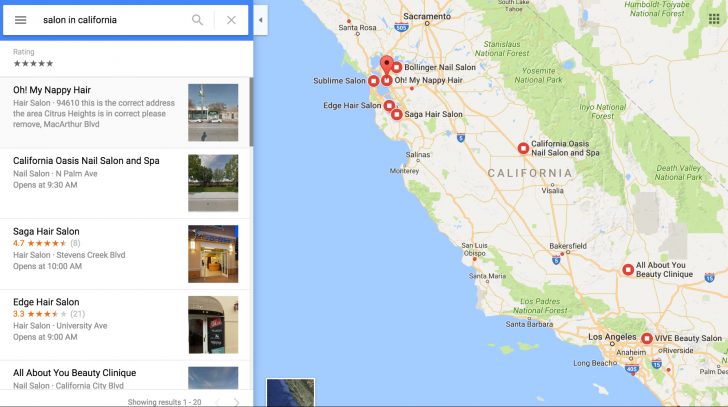 La California Google Maps