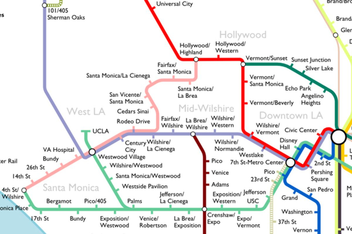 The Most Optimistic Possible La Metro Rail Map Of 2040 - Curbed La - California Metro Rail Map