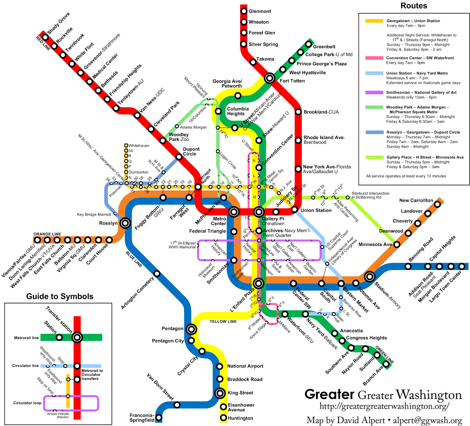 The New Circulators And The Metro Map – Greater Greater Washington - Printable Dc Metro Map