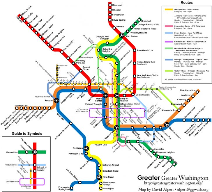 Washington Dc Subway Map Printable