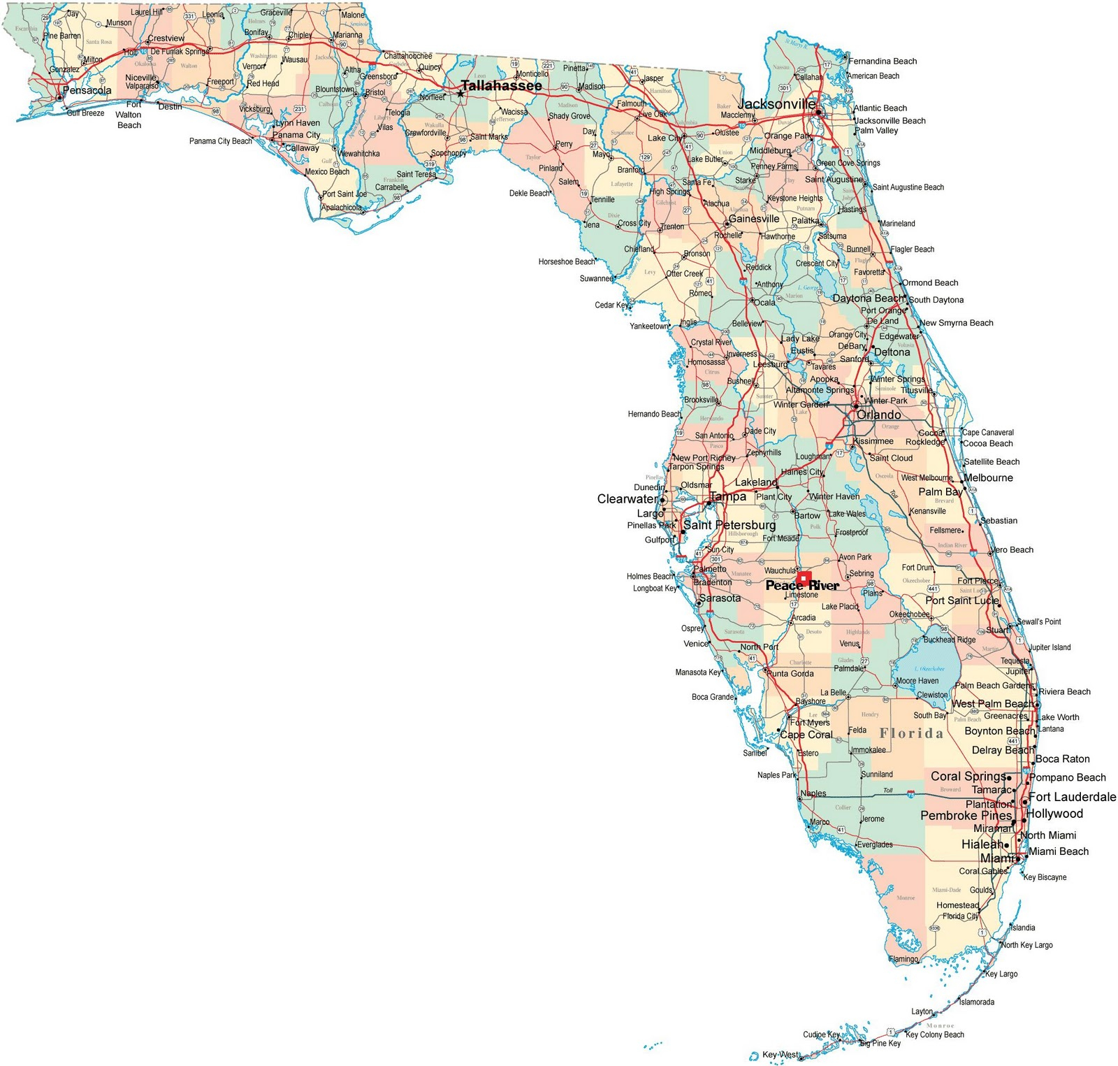 The Pauls&amp;#039; Revolution : Peace River And Orlando Thousand Trails - Thousand Trails Florida Map