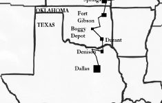 The Shawnee Trail - Texas Forts Trail Map