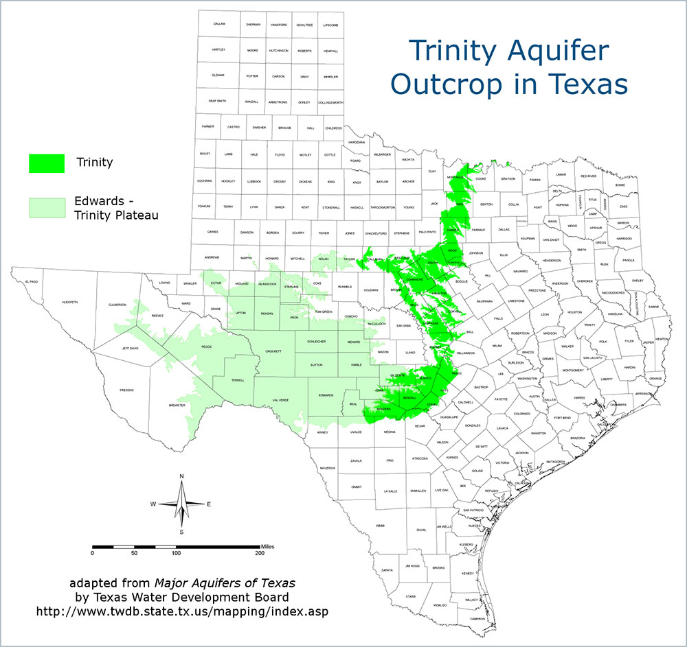 The Trinity Aquifer - Texas Water Development Board Well Map