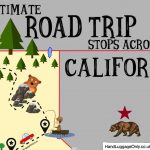 The Ultimate Road Trip Map Of Places To Visit In California   Hand   Road Trip California Map