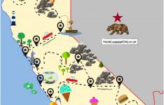 The Ultimate Road Trip Map Of Places To Visit In California | Travel - California Coast Attractions Map