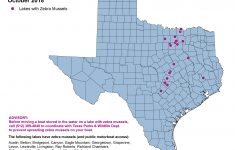 The Zebra Mussel Threat - Texas Waterways Map