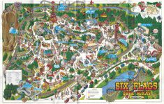 Theme Park Brochures Six Flags Over Texas - Theme Park Brochures - Six Flags Over Texas Map