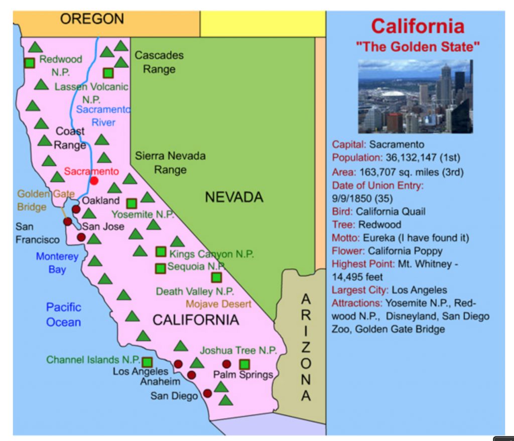 This California Interactive Map Is Perfect For Kids! Simply Click On