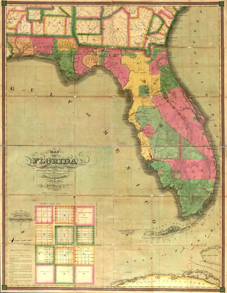 Vintage Florida Maps For Sale