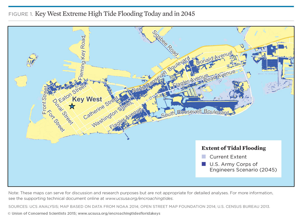 Tidal Flooding And Sea Level Rise In The Florida Keys (2015) | Union - Florida Future Flooding Map