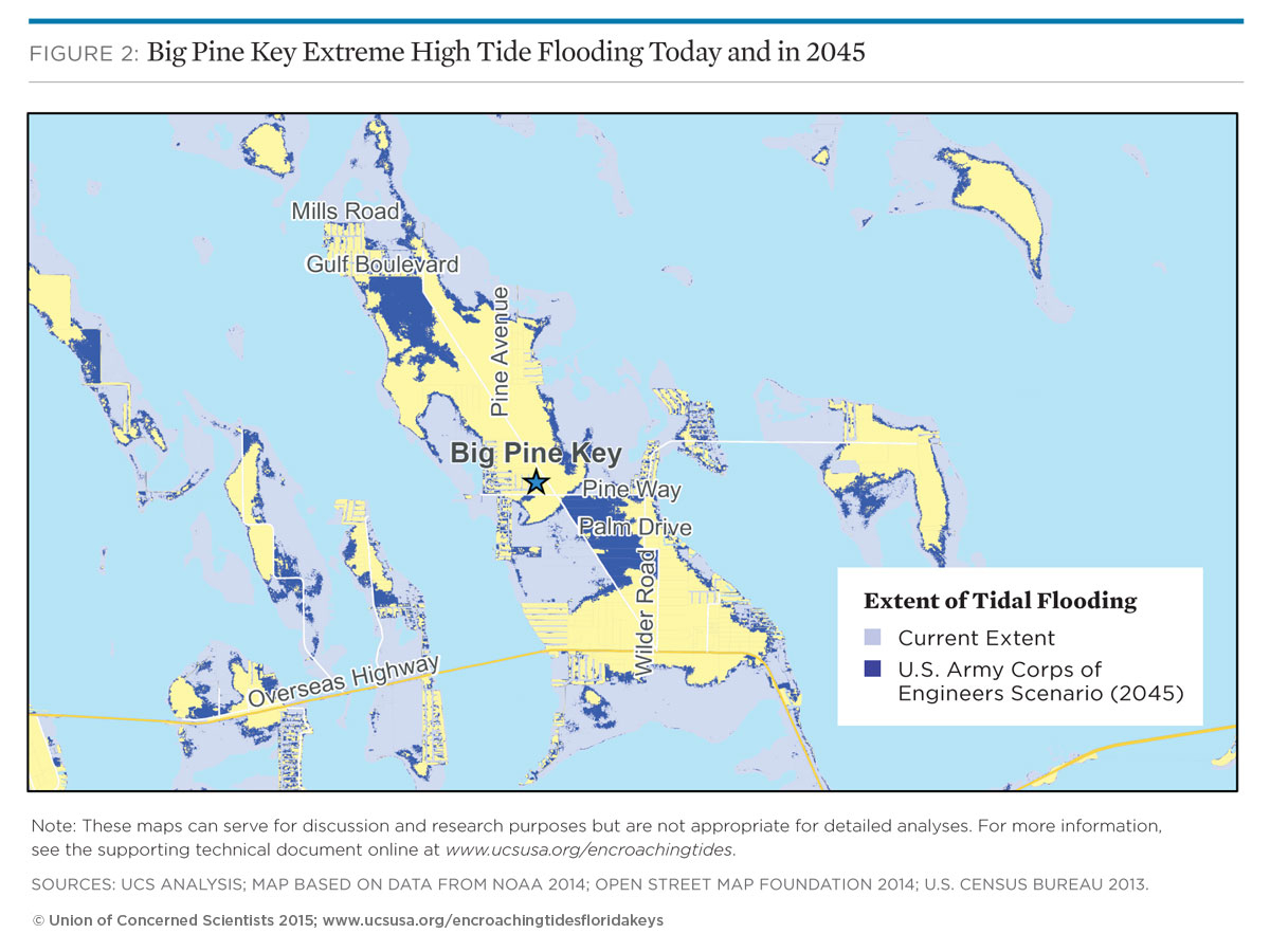 Tidal Flooding And Sea Level Rise In The Florida Keys (2015) | Union - Florida Global Warming Flood Map