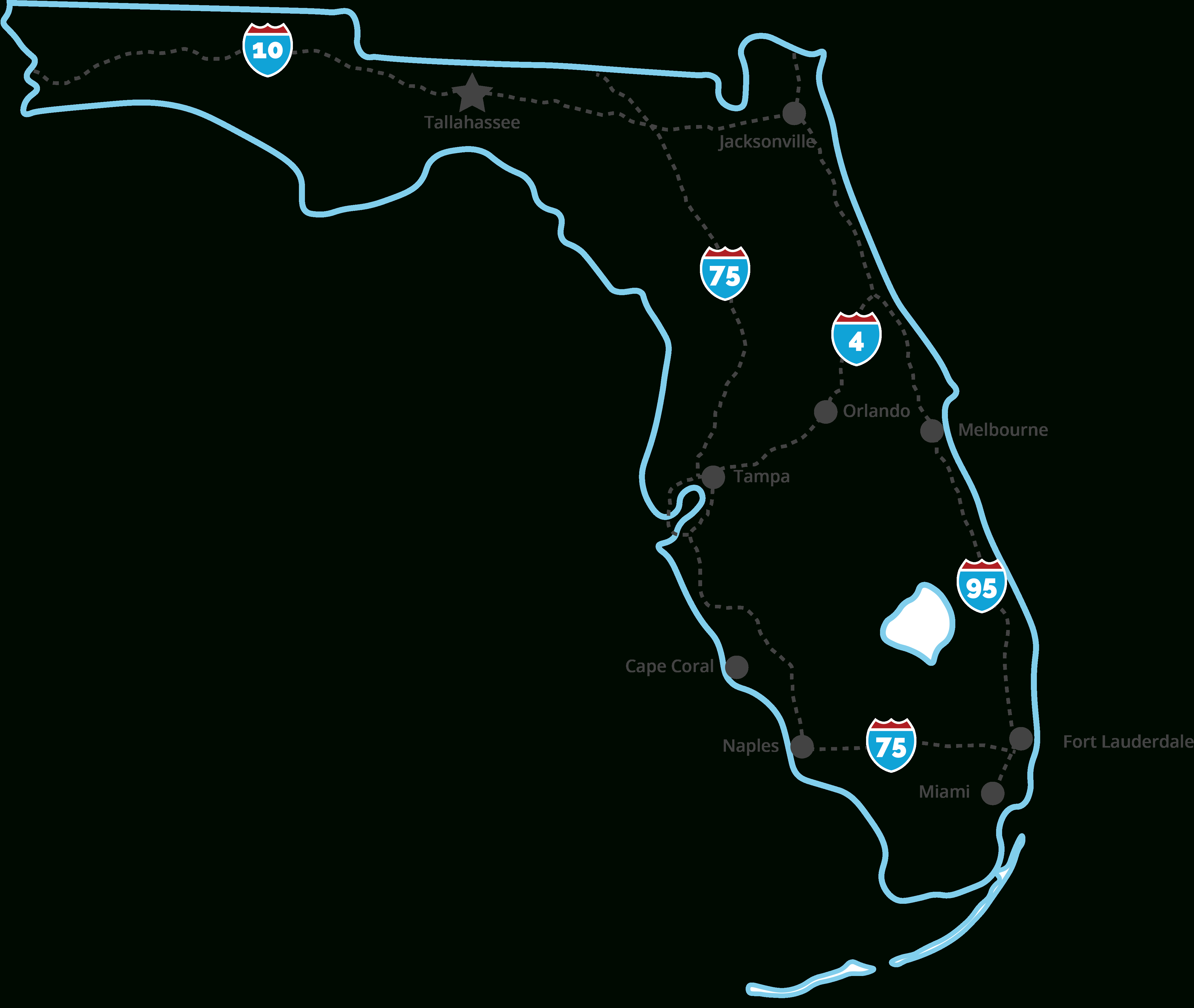 Tobacco Free Florida - Free Florida Map