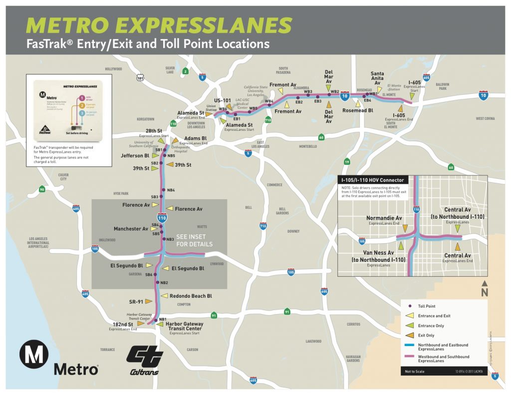 Toll Roads Los Angeles Map - Fast Track Map California - Printable Maps