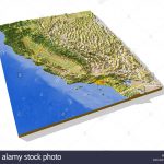 Topographic Map California Photos & Topographic Map California   3D Map Of California