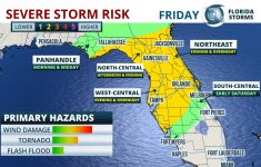Tornado, Flood And Wind Damage Risk In Florida Friday - Florida Storms - Flood Maps Gainesville Florida