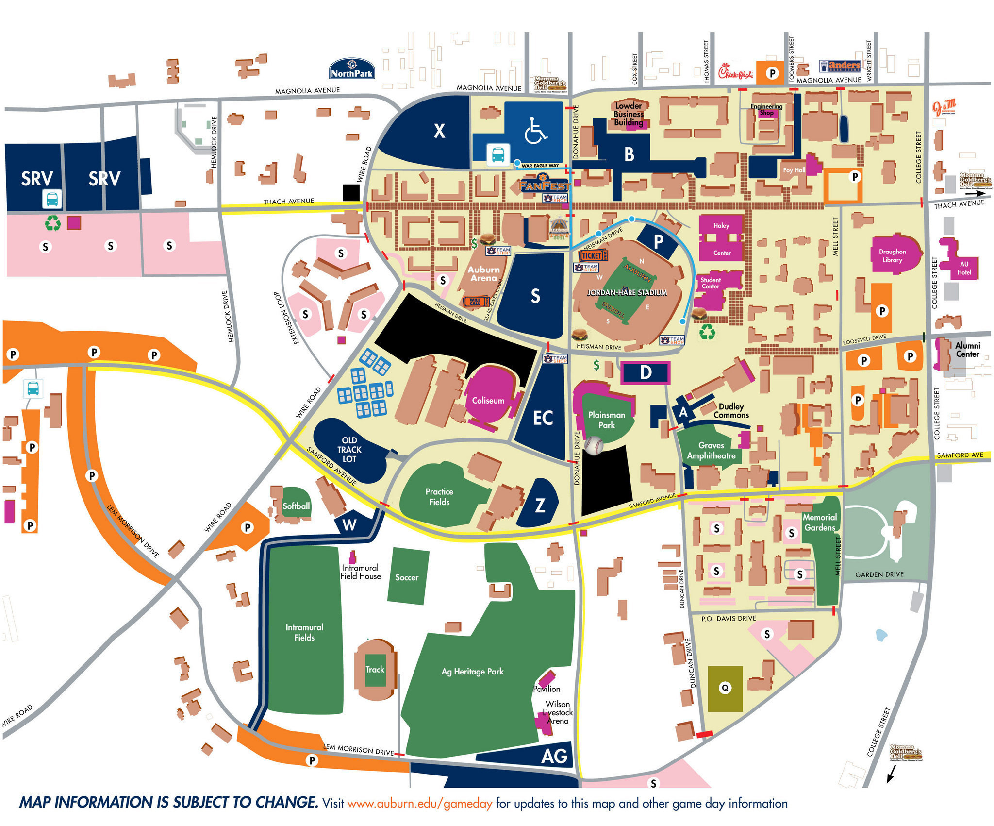 Traffic And Parking Tips For Saturday&amp;#039;s Auburn-Texas A&amp;amp;m Game (Au - Texas A&amp;amp;m Parking Map
