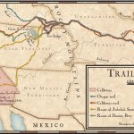 Trails West In The Mid 1800S | National Geographic Society   California Trail Map