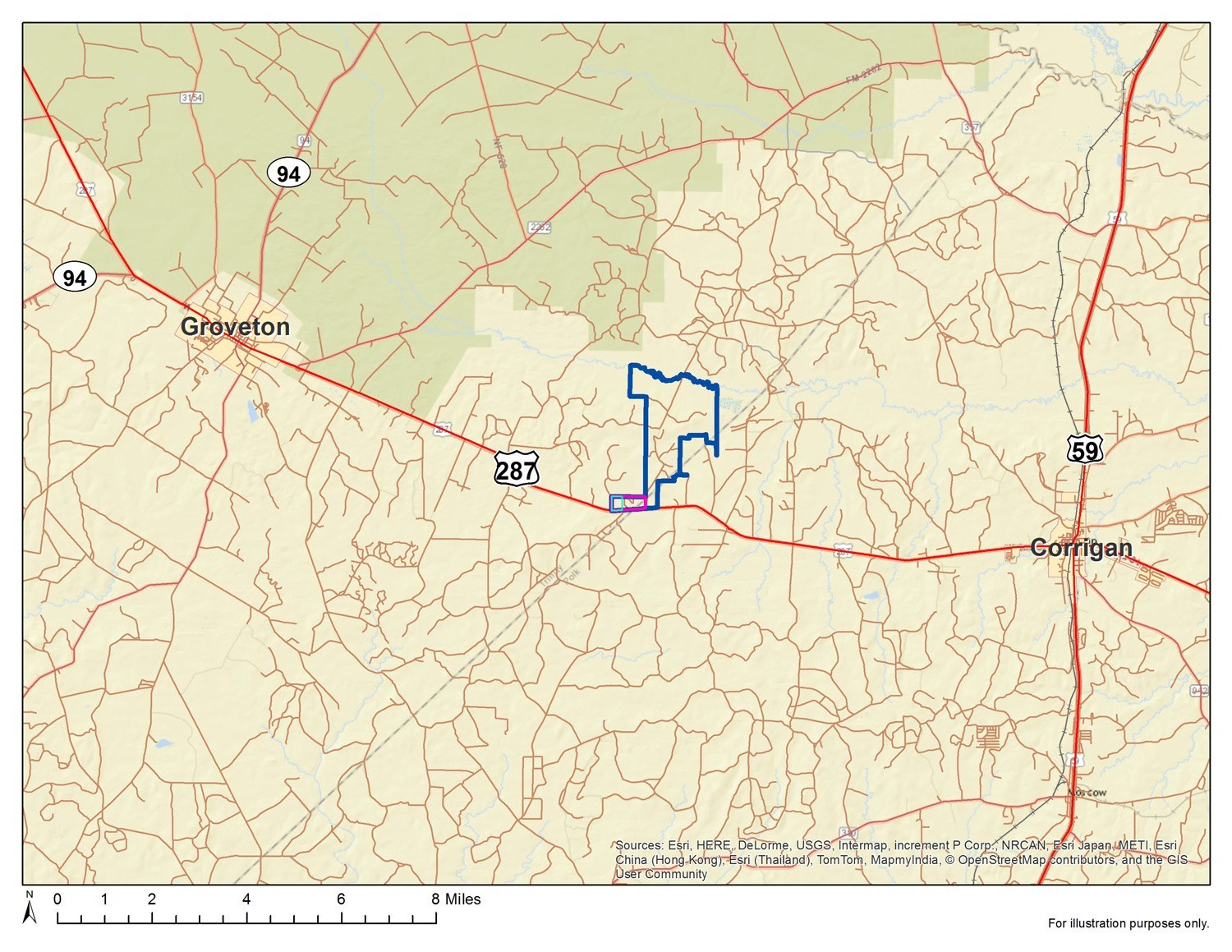 Trinity County Road Texas Map - Trinity County Texas Map