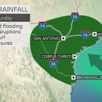 Tropical Disturbance Over Texas To Trigger Flash Flood Risk Into   Texas Satellite Weather Map