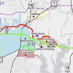 Txdot Presents Revised Potential Alignments For Us 380 In Collin   Collin County Texas Map