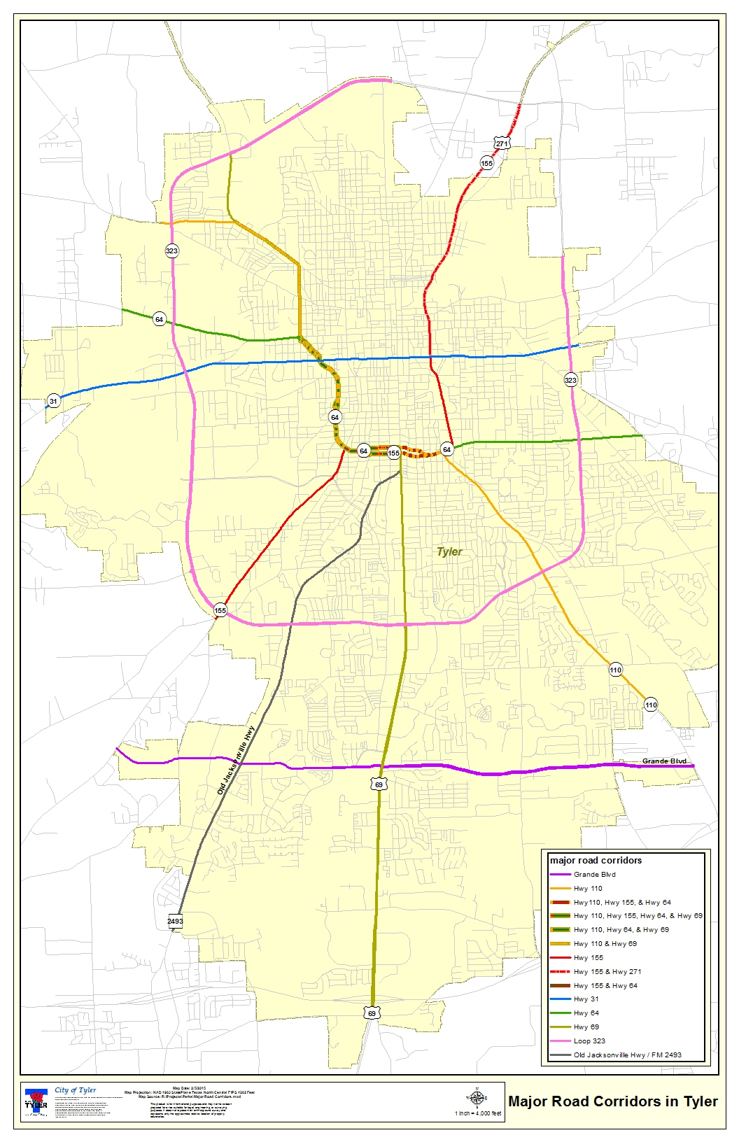 Tyler Texas &amp;gt; Departments &amp;gt; Gis - Tyler Texas Location Map