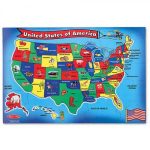U S A Map Puzzlemelissa Amp Doug Printable Of United States   United States Map Puzzle Printable