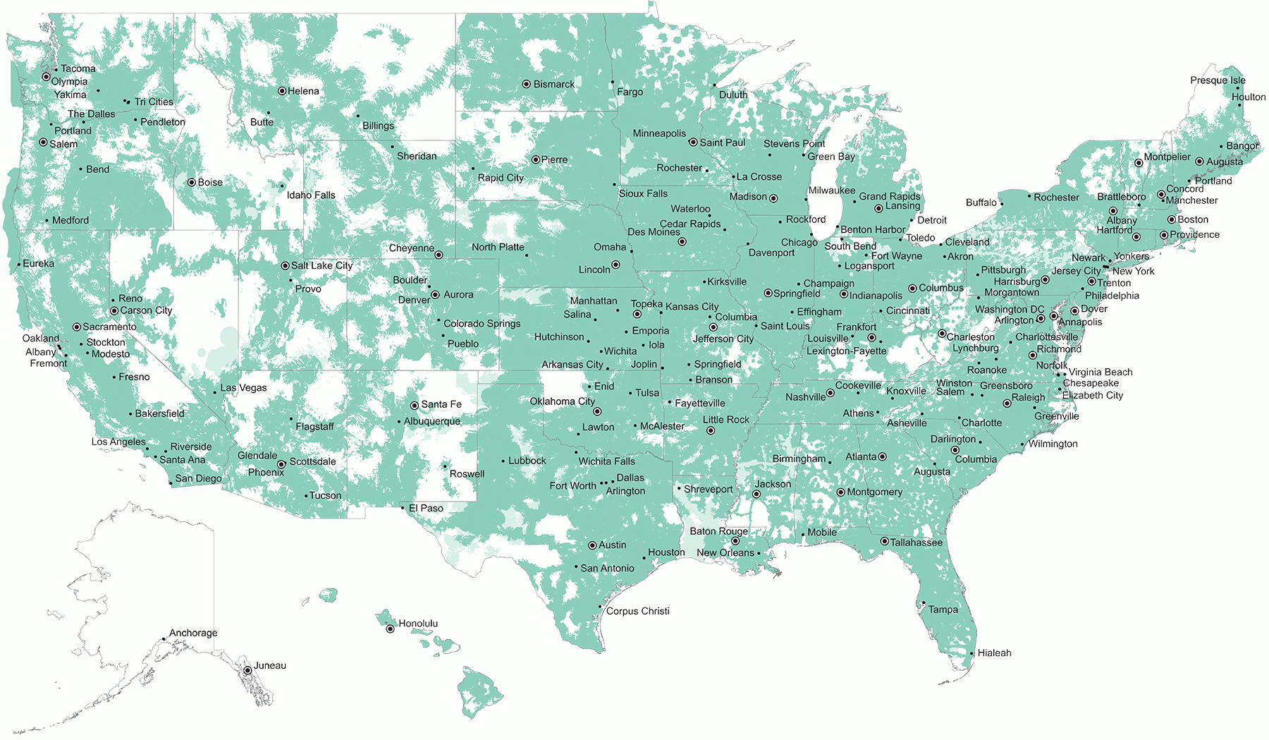 U.s. Cellular Voice And Data Maps | Wireless Coverage Maps | U.s. - Spectrum Coverage Map Florida