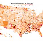 U.s. Crime Ratescounty In 2014   Washington Post   Texas Crime Map