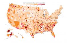 U.s. Crime Ratescounty In 2014 - Washington Post - Texas Crime Map